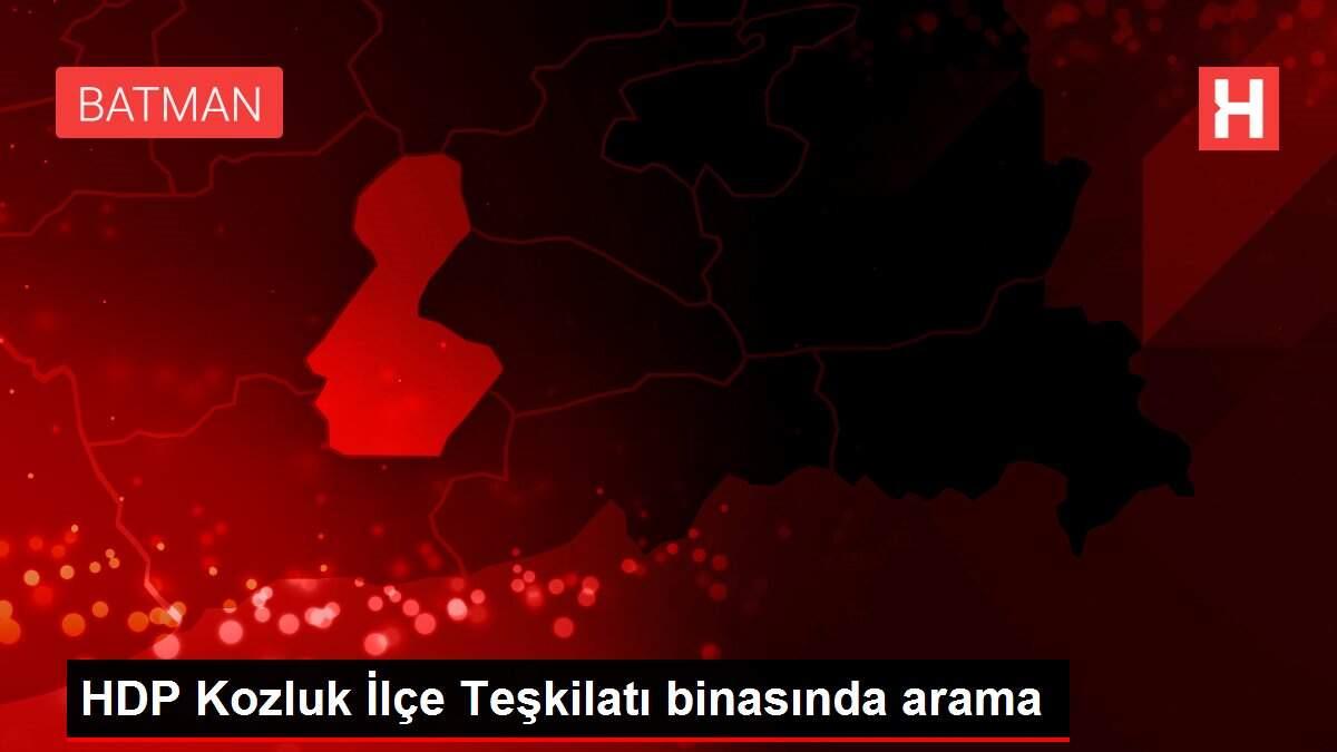 HDP Kozluk İlçe Teşkilatı binasında arama HDP Kozluk İlçe Teşkilatı binasında arama
