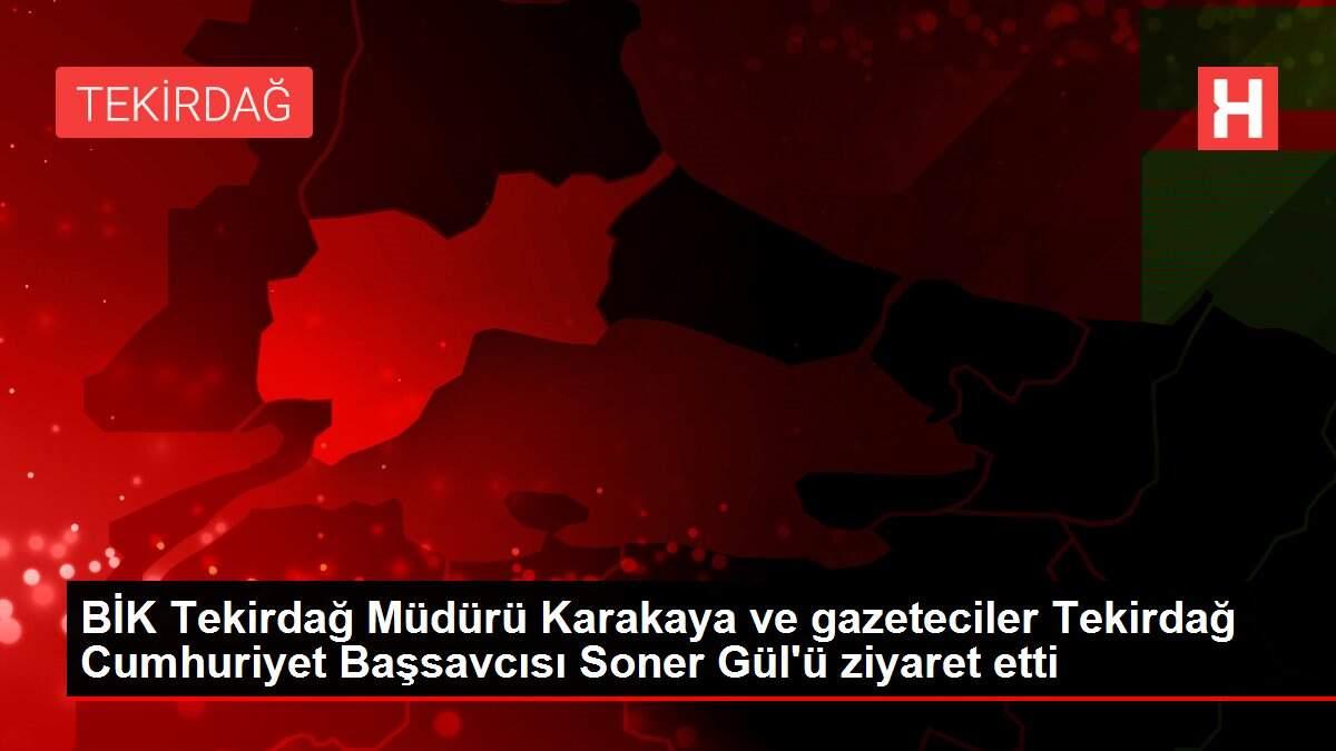 Son dakika haber | BİK Tekirdağ Müdürü Karakaya ve gazeteciler Tekirdağ Cumhuriyet Başsavcısı Soner Gül'ü ziyaret etti Son dakika haber | BİK Tekirdağ Müdürü Karakaya ve gazeteciler Tekirdağ Cumhuriyet Başsavcısı Soner Gül'ü ziyaret etti