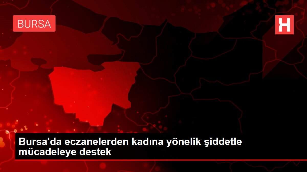 Bursa'da eczanelerden kadına yönelik şiddetle mücadeleye destek Bursa'da eczanelerden kadına yönelik şiddetle mücadeleye destek