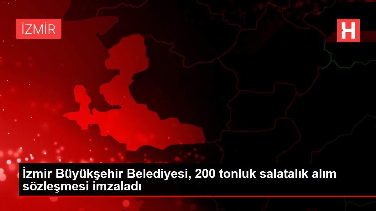 İzmir Büyükşehir Belediyesi, 200 tonluk salatalık alım sözleşmesi imzaladı