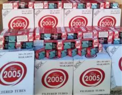 Kütahya'da sahte ve mükerrer bandrollü 270 bin adet makaron ele geçirildi Kütahya'da sahte ve mükerrer bandrollü 270 bin adet makaron ele geçirildi