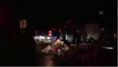 Ticari araçla kamyonet çarpıştı: 2 ölü, 4 yaralı