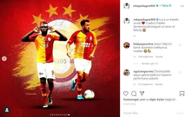 Diagne, Trezeguet'nin Galatasaray forması giydiği fotoğrafını paylaştı, taraftar heyecanlandı Diagne, Trezeguet'nin Galatasaray forması giydiği fotoğrafını paylaştı, taraftar heyecanlandı