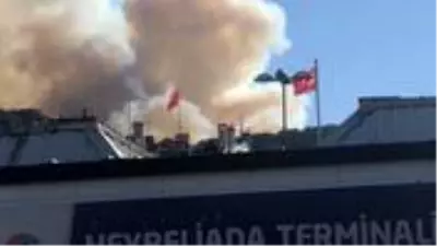 Heybeliada’daki orman yangınından ilk görüntüler geldi