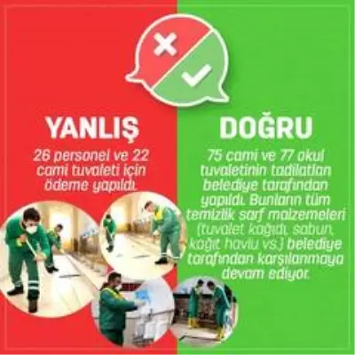Beykoz'daki 'tuvalet temizliği' çarpıtmasına cevap Beykoz'daki 'tuvalet temizliği' çarpıtmasına cevap