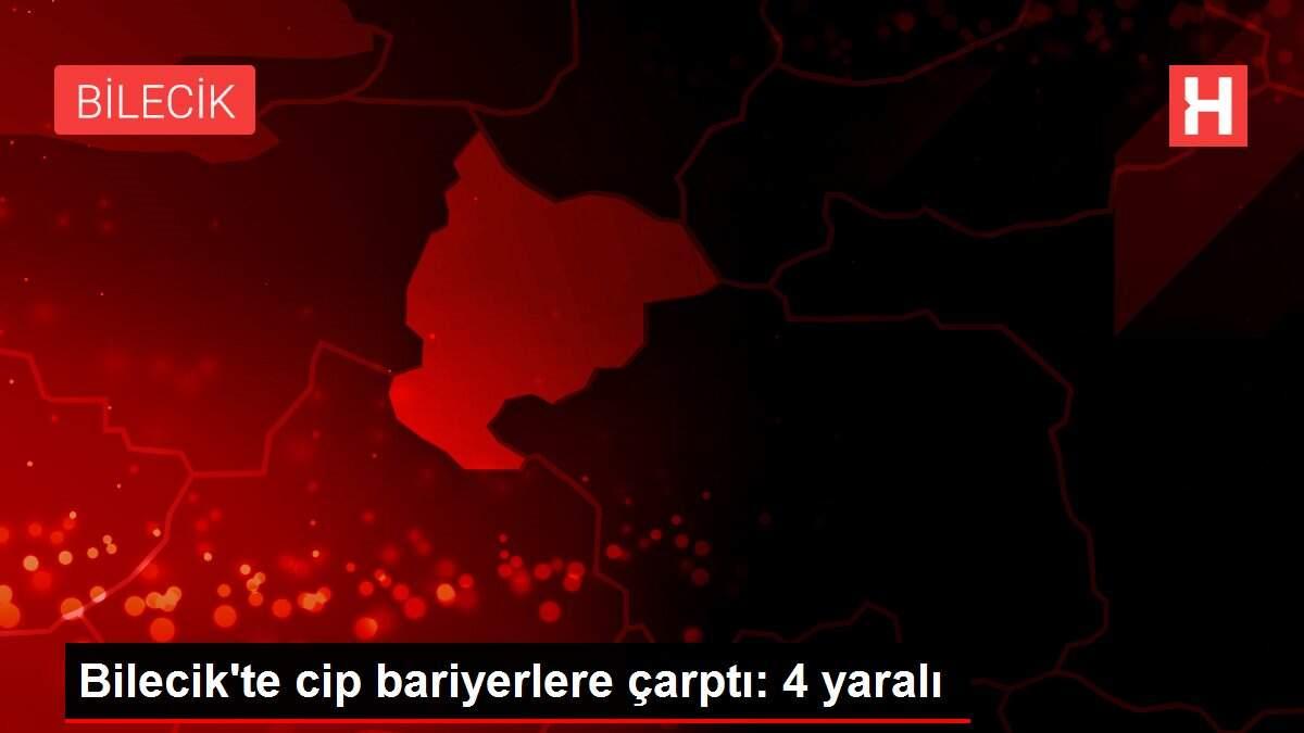 Bilecik'te cip bariyerlere çarptı: 4 yaralı Bilecik'te cip bariyerlere çarptı: 4 yaralı