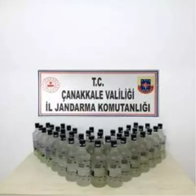 Çanakkale'de kaçak içki operasyonu