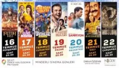 Niğde'de minderli sinema etkinliği yapılacak Niğde'de minderli sinema etkinliği yapılacak