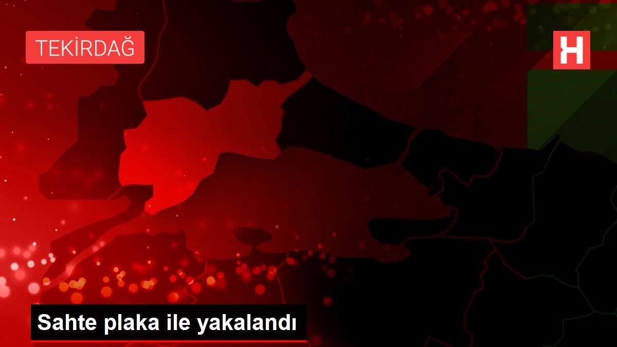 Sahte plaka ile yakalandı