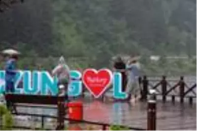 Uzungöl'de yerli turistle sakin sezon Uzungöl'de yerli turistle sakin sezon
