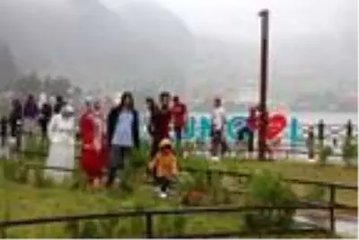 Uzungöl'de yerli turistle sakin sezon Uzungöl'de yerli turistle sakin sezon