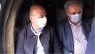 Bakan Soylu, sel bölgesini havadan inceledi Bakan Soylu, sel bölgesini havadan inceledi