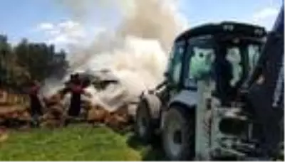 Son dakika haber... Elektrik hattı kısa devre yaptı, 3 bin balya saman yandı Son dakika haber... Elektrik hattı kısa devre yaptı, 3 bin balya saman yandı