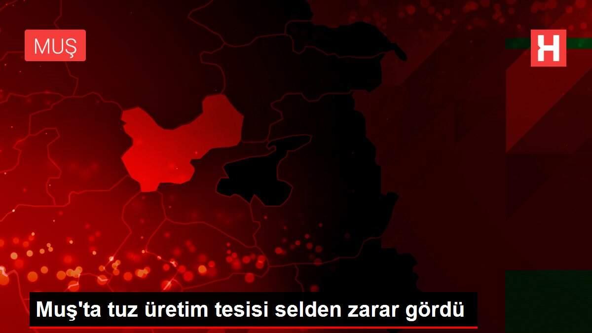Muş'ta tuz üretim tesisi selden zarar gördü Muş'ta tuz üretim tesisi selden zarar gördü