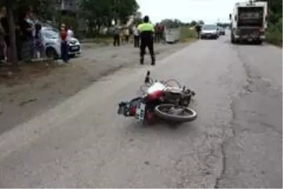 Son dakika haberleri | Motosiklet yayaya çarptı: 2 yaralı