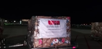 Son dakika haber... Türkiye'nin gönderdiği tıbbi yardım malzemeleri Kırgızistan'a ulaştı