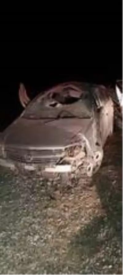 Yoldan çıkan otomobil takla attı: 1 yaralı Yoldan çıkan otomobil takla attı: 1 yaralı