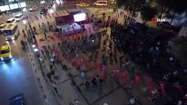 15 Temmuz'un yıl dönümünde Gaziosmanpaşa'da demokrasi nöbeti