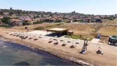 Cunda Adası yeni bir plaja kavuştu Cunda Adası yeni bir plaja kavuştu