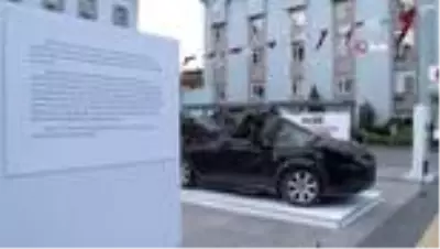 En küçük gazinin içinden çıktığı araç Bahçelievler'de sergilendi En küçük gazinin içinden çıktığı araç Bahçelievler'de sergilendi