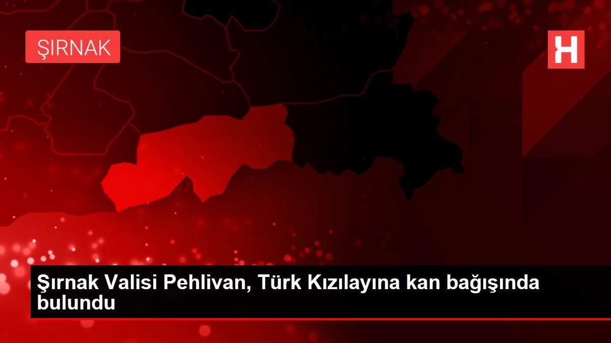 Şırnak Valisi Pehlivan, Türk Kızılayına kan bağışında bulundu Şırnak Valisi Pehlivan, Türk Kızılayına kan bağışında bulundu