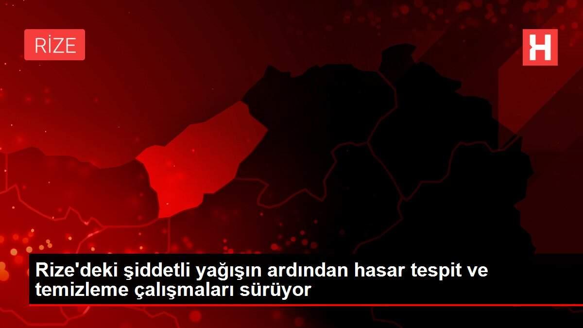 Rize'deki şiddetli yağışın ardından hasar tespit ve temizleme çalışmaları sürüyor Rize'deki şiddetli yağışın ardından hasar tespit ve temizleme çalışmaları sürüyor