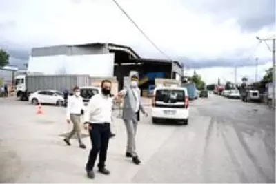 Başkan Kocaman çalışmaları yerinde inceledi Başkan Kocaman çalışmaları yerinde inceledi
