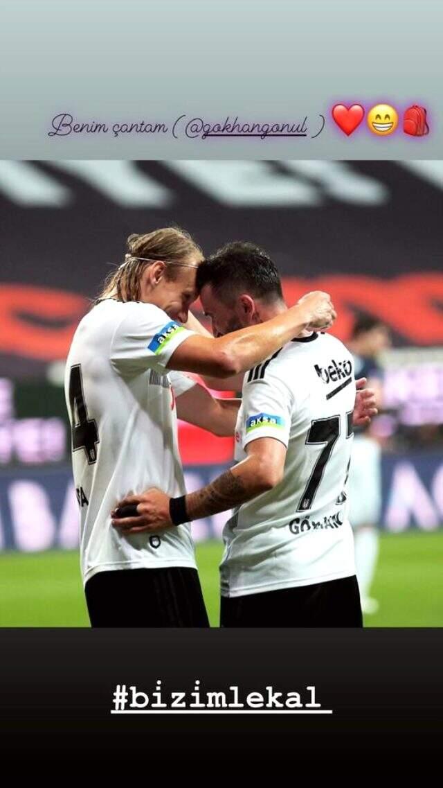 Domagoj Vida'dan Gökhan Gönül paylaşımı: Bizimle kal