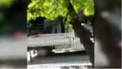 Motosiklet alev alev yandı Motosiklet alev alev yandı