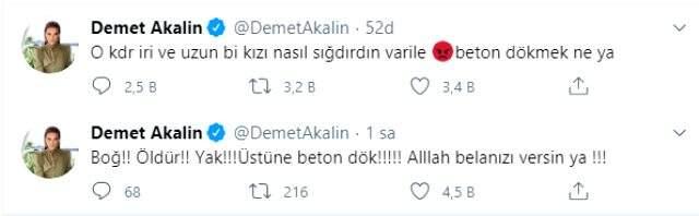Pınar Gültekin'in ölümü sonrası Demet Akalın'ın yazdıkları tepki çekti Pınar Gültekin'in ölümü sonrası Demet Akalın'ın yazdıkları tepki çekti