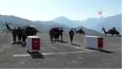 Şehitler düzenlenen törenin ardından memleketlerine uğurlandı Şehitler düzenlenen törenin ardından memleketlerine uğurlandı