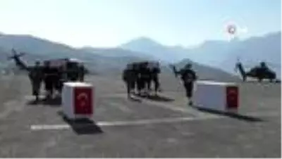 Şehitler düzenlenen törenin ardından memleketlerine uğurlandı Şehitler düzenlenen törenin ardından memleketlerine uğurlandı