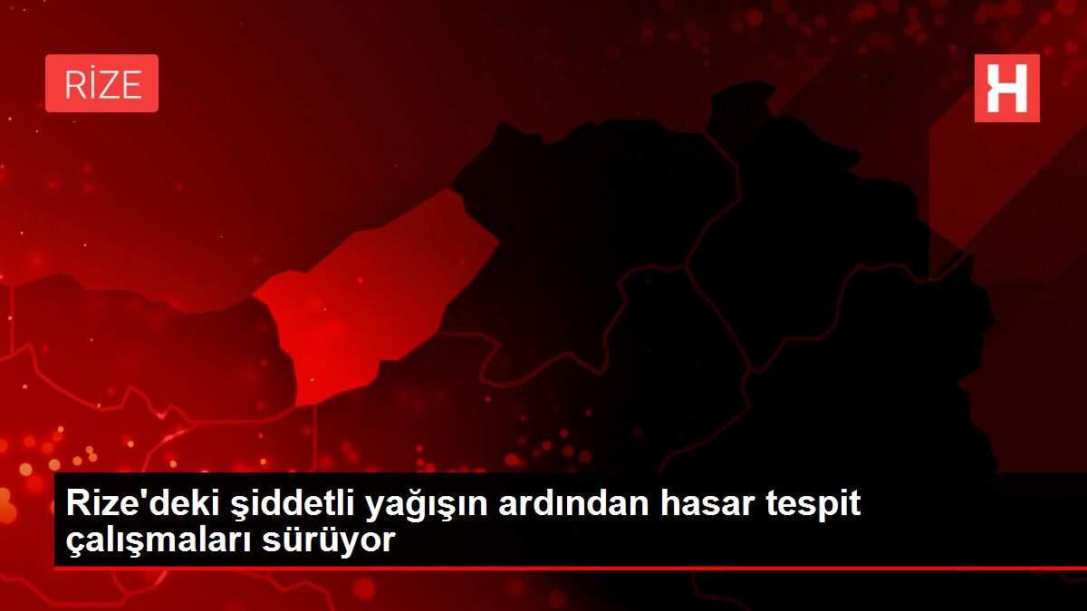 Rize'deki şiddetli yağışın ardından hasar tespit çalışmaları sürüyor Rize'deki şiddetli yağışın ardından hasar tespit çalışmaları sürüyor