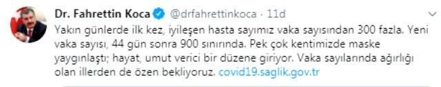 Son Dakika: Türkiye'de 22 Temmuz günü koronavirüs kaynaklı 19 can kaybı, 902 yeni vaka tespit edildi