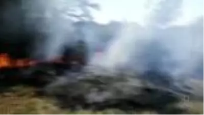 Tren yolunda çıkan yangın söndürüldü Tren yolunda çıkan yangın söndürüldü