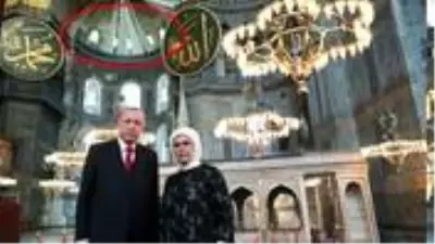 Ayasofya Camii'ndeki freskleri kapatacak perdeler görüntülendi Ayasofya Camii'ndeki freskleri kapatacak perdeler görüntülendi