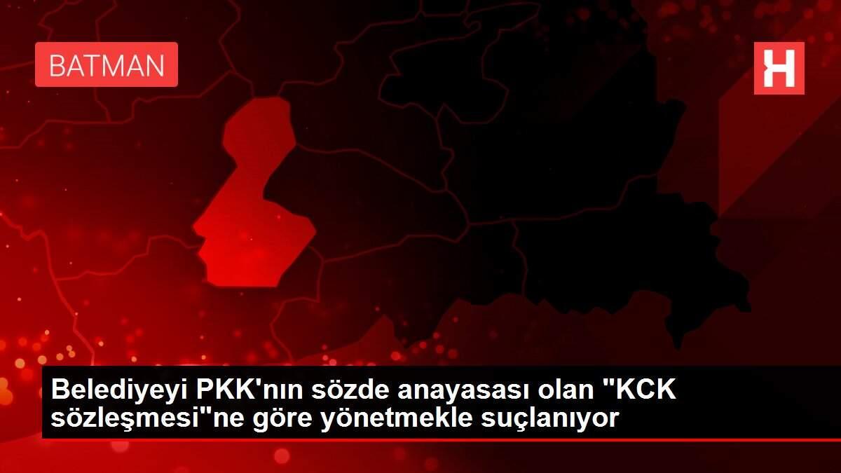 Belediyeyi PKK'nın sözde anayasası olan Belediyeyi PKK'nın sözde anayasası olan