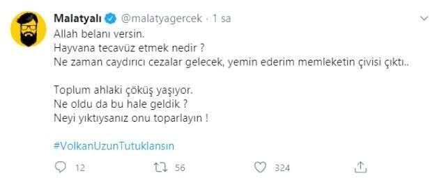 Köpeği tecavüz ederek öldürdü! Sosyal medyada Volkan Uzun tepkisi Köpeği tecavüz ederek öldürdü! Sosyal medyada Volkan Uzun tepkisi