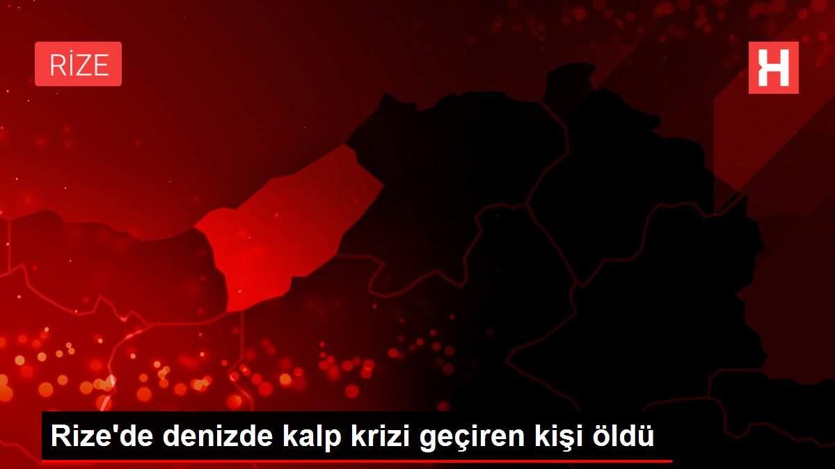 Rize'de denizde kalp krizi geçiren kişi öldü Rize'de denizde kalp krizi geçiren kişi öldü