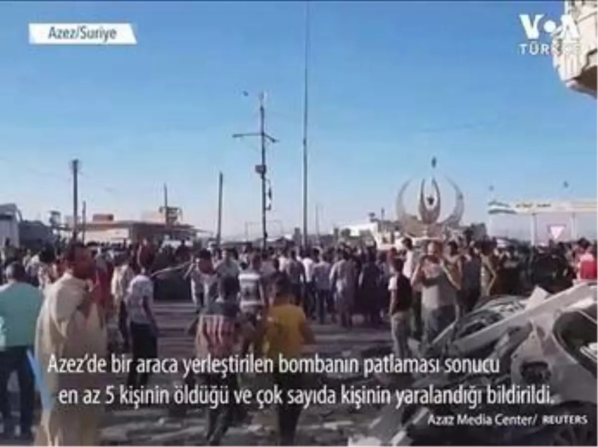 Azez'de Patlama