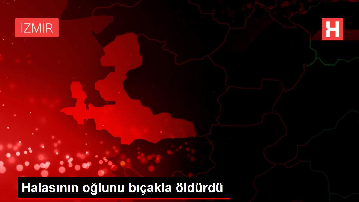 Halasının oğlunu bıçakla öldürdü
