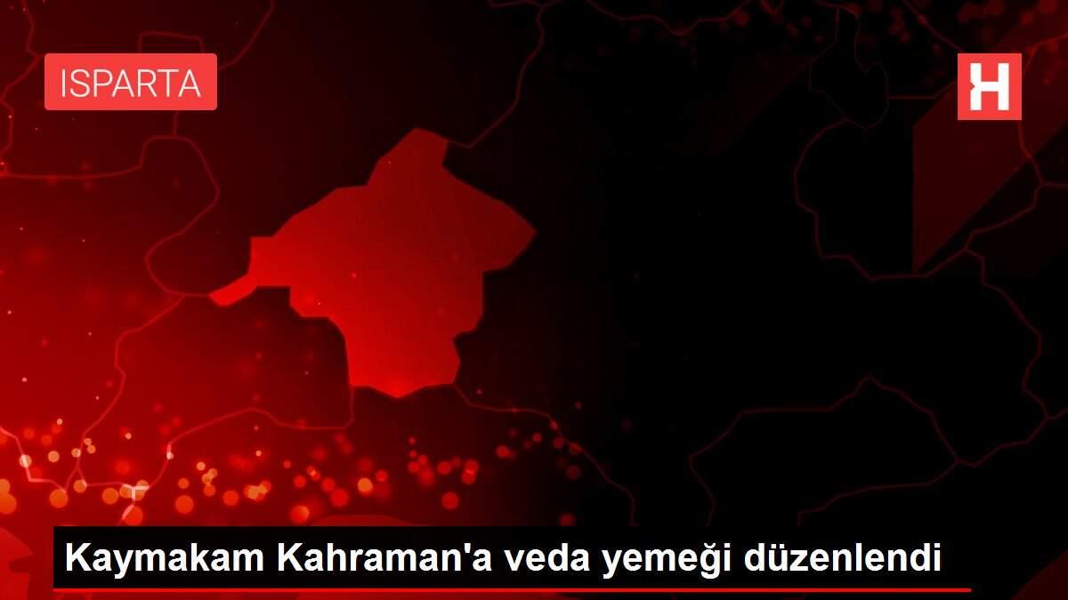 Kaymakam Kahraman'a veda yemeği düzenlendi Kaymakam Kahraman'a veda yemeği düzenlendi