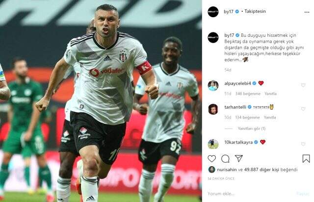 Lille'e transfer olan Burak Yılmaz, sosyal medya hesabından veda mesajı paylaştı