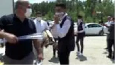 Palandöken Belediyesi'nden 'Ayasofya' işlemeli maske Palandöken Belediyesi'nden 'Ayasofya' işlemeli maske