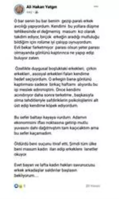 Pınar Gültekin'in öldürülmesiyle ilgili çirkin paylaşım yapan belediye memuru hakkında soruşturma başlatıldı Pınar Gültekin'in öldürülmesiyle ilgili çirkin paylaşım yapan belediye memuru hakkında soruşturma başlatıldı