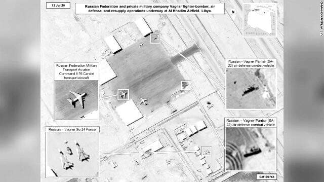 ABD, Rusya'yı görüntüledi! ABD, Rusya'nın Libya'daki askeri ekipmanlarının görüntüsünü paylaştı