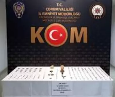 Çorum'da tarihi eser operasyonu Çorum'da tarihi eser operasyonu