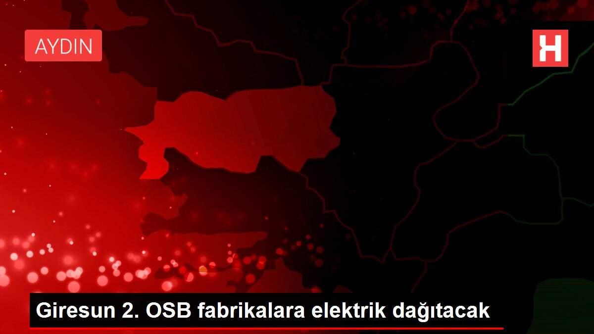 Giresun 2. OSB fabrikalara elektrik dağıtacak Giresun 2. OSB fabrikalara elektrik dağıtacak