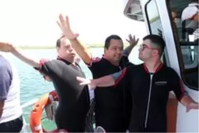 Milli yüzücü down sendromlu sporcular Beyşehir Gölü'ne dalış yaptı Milli yüzücü down sendromlu sporcular Beyşehir Gölü'ne dalış yaptı