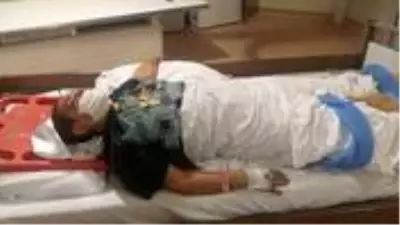 Yürüyen merdiven çökünce içine düşen talihsiz kadın ölümden döndü Yürüyen merdiven çökünce içine düşen talihsiz kadın ölümden döndü